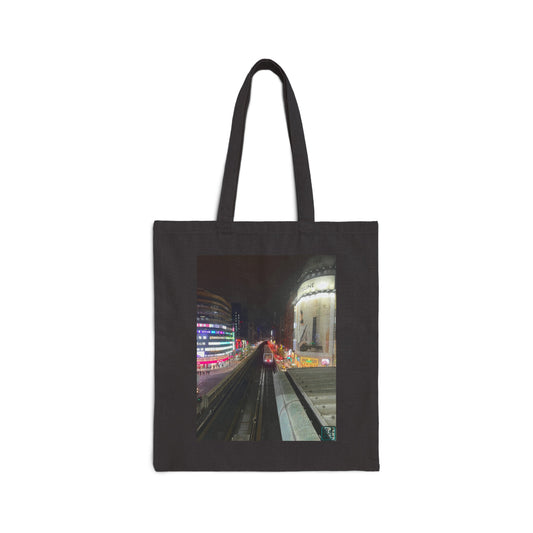 Taipei MRT Night - Cotton Canvas Tote Bag