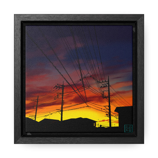 Saitama Sunset - Gallery Canvas Wraps, Square Frame