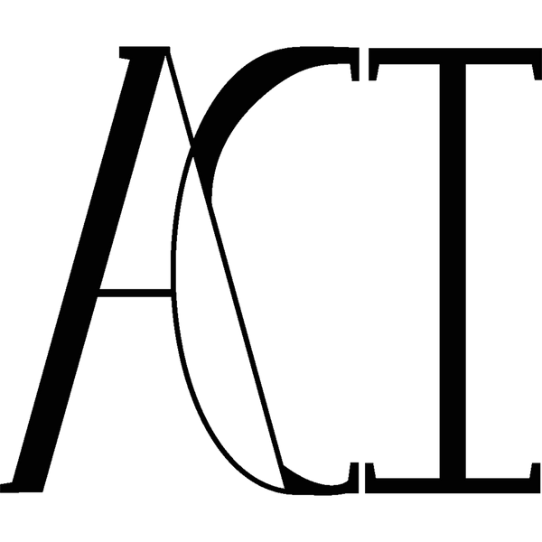 This is the ACI logo to be used on products and merchandise in black.