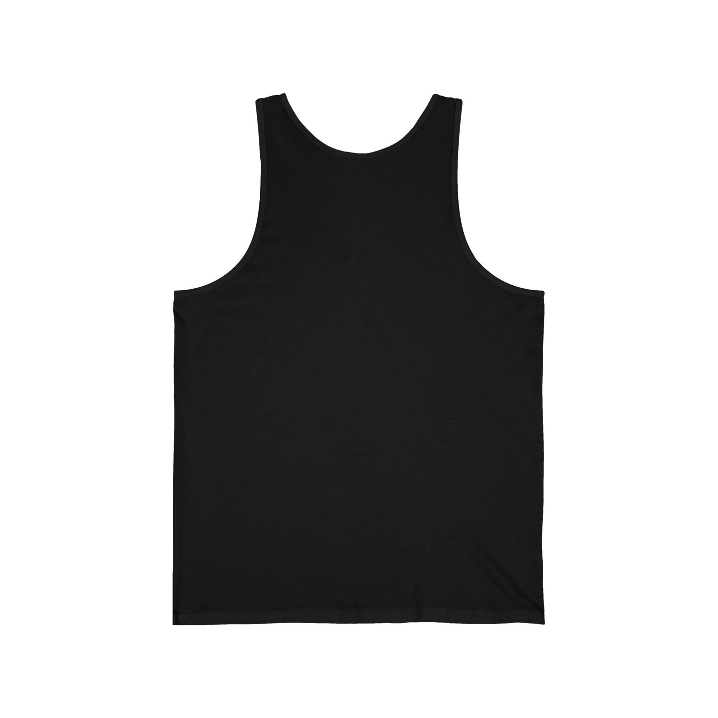 This is the back of the ACI tank. It is colored black. There is no print just the color of the shirt.