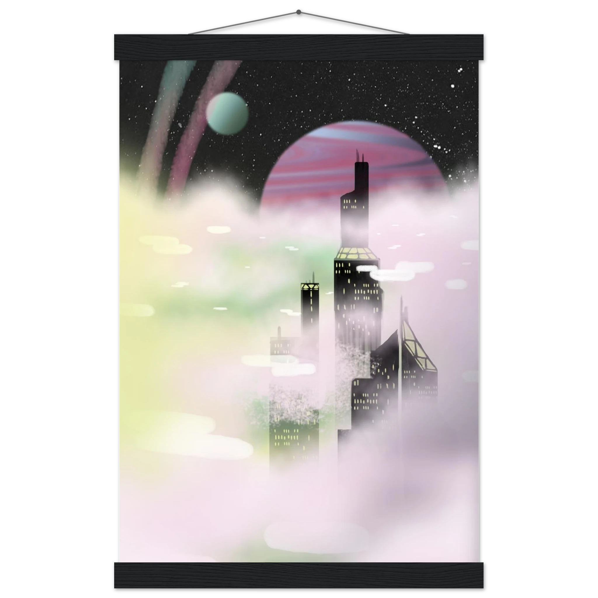 The Art Collective International's Stratosphere poster by Chris Foster, 18x24-inch fine art print with hanger, in abstract