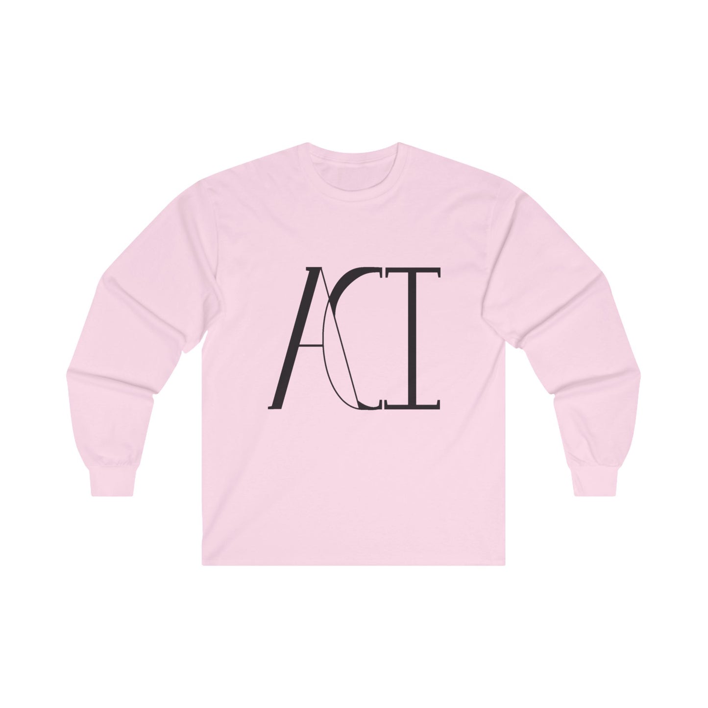 A pink long sleeve with the ACI logo on the front.