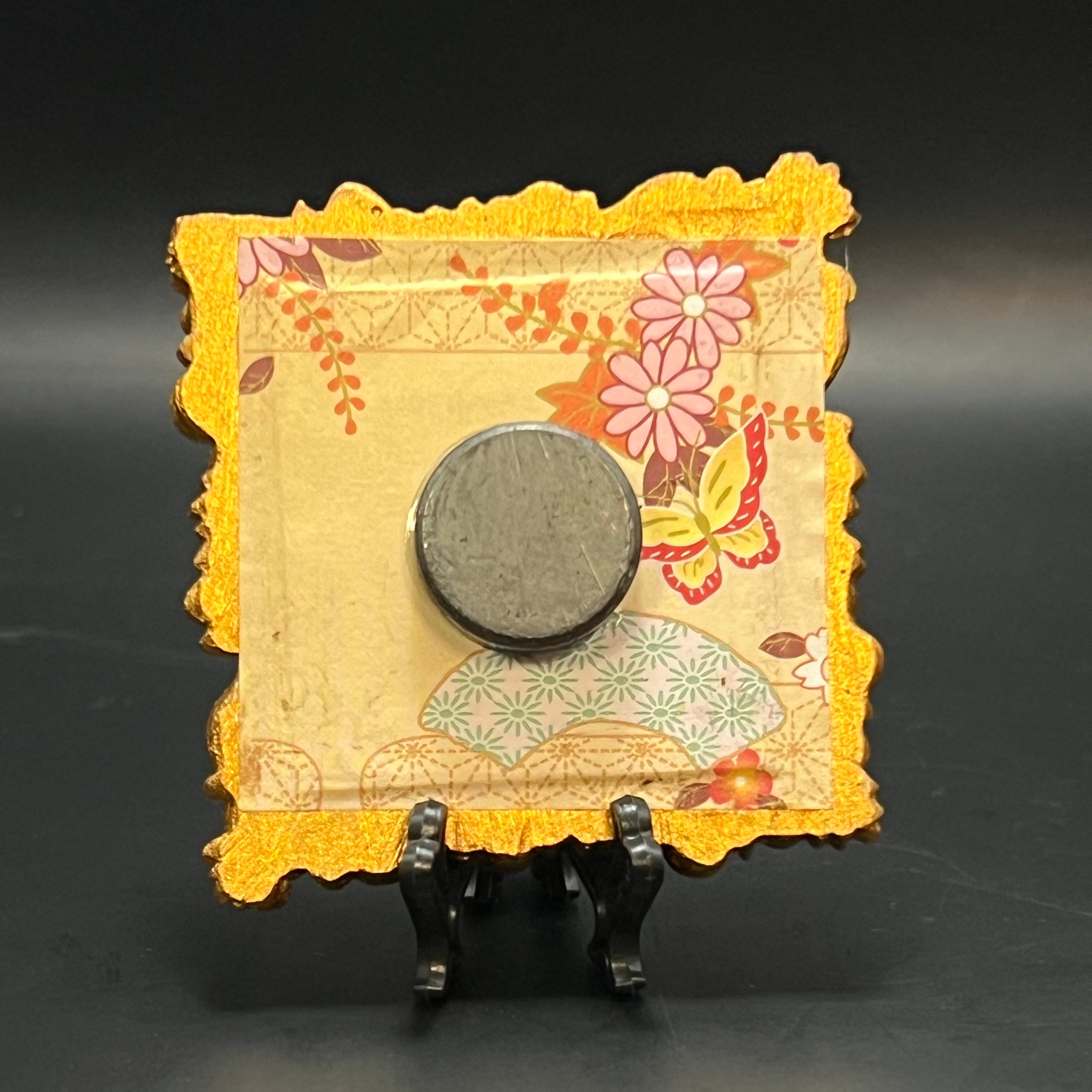 Close-up of textured pumpkin brushstrokes highlighting vibrant orange hues and intricate detailing in the miniature painting