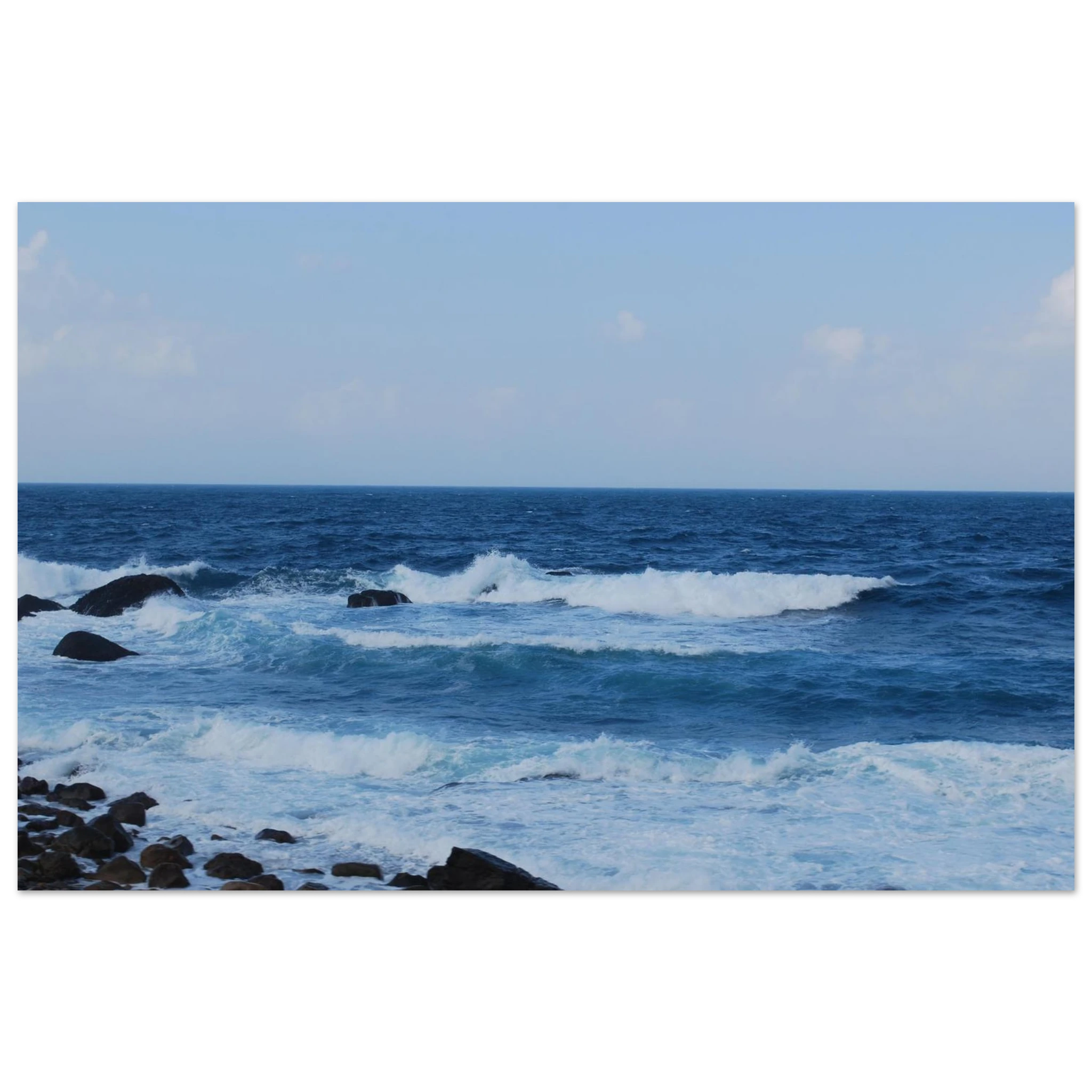 Rolling print by Lee Hansheng Studios on textured paper, 24x36 inches, matte finish, wall-mounted art for living room decor