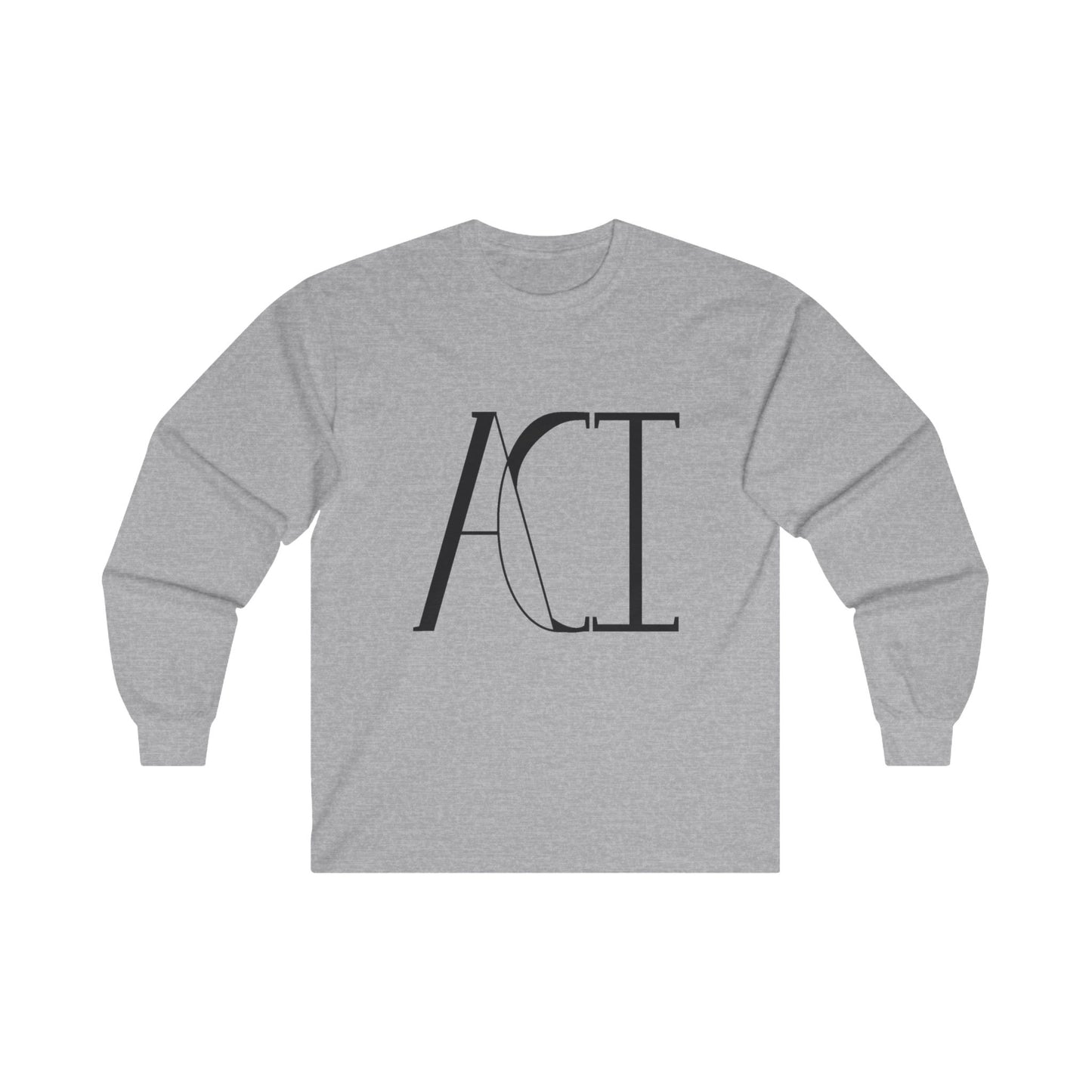 Long sleeve in spot grey with ACI logo printed on the front.