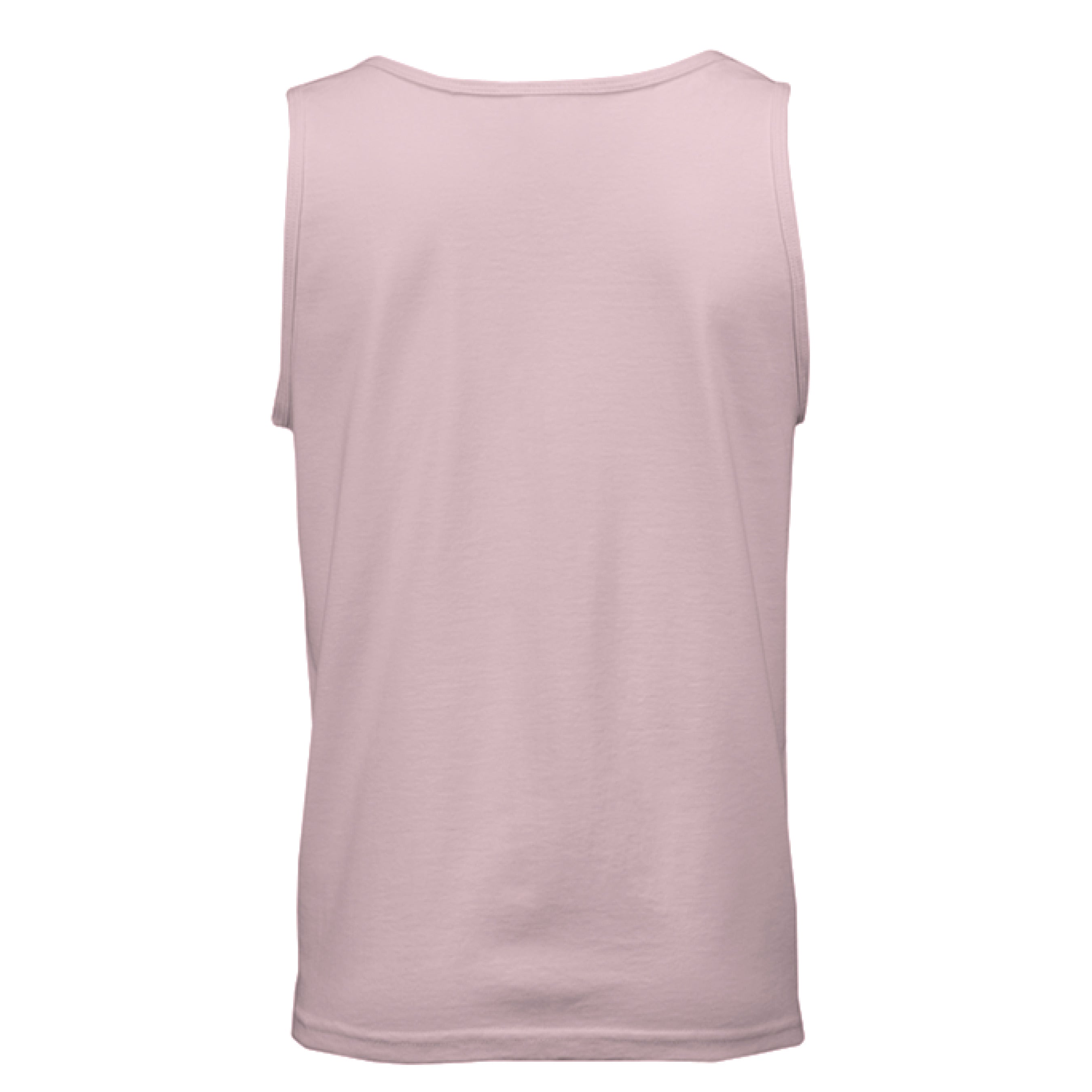 Close-up of the Boba Friends Tank's relaxed fit neckline and soft cotton charcoal fabric with subtle heather pattern detail.