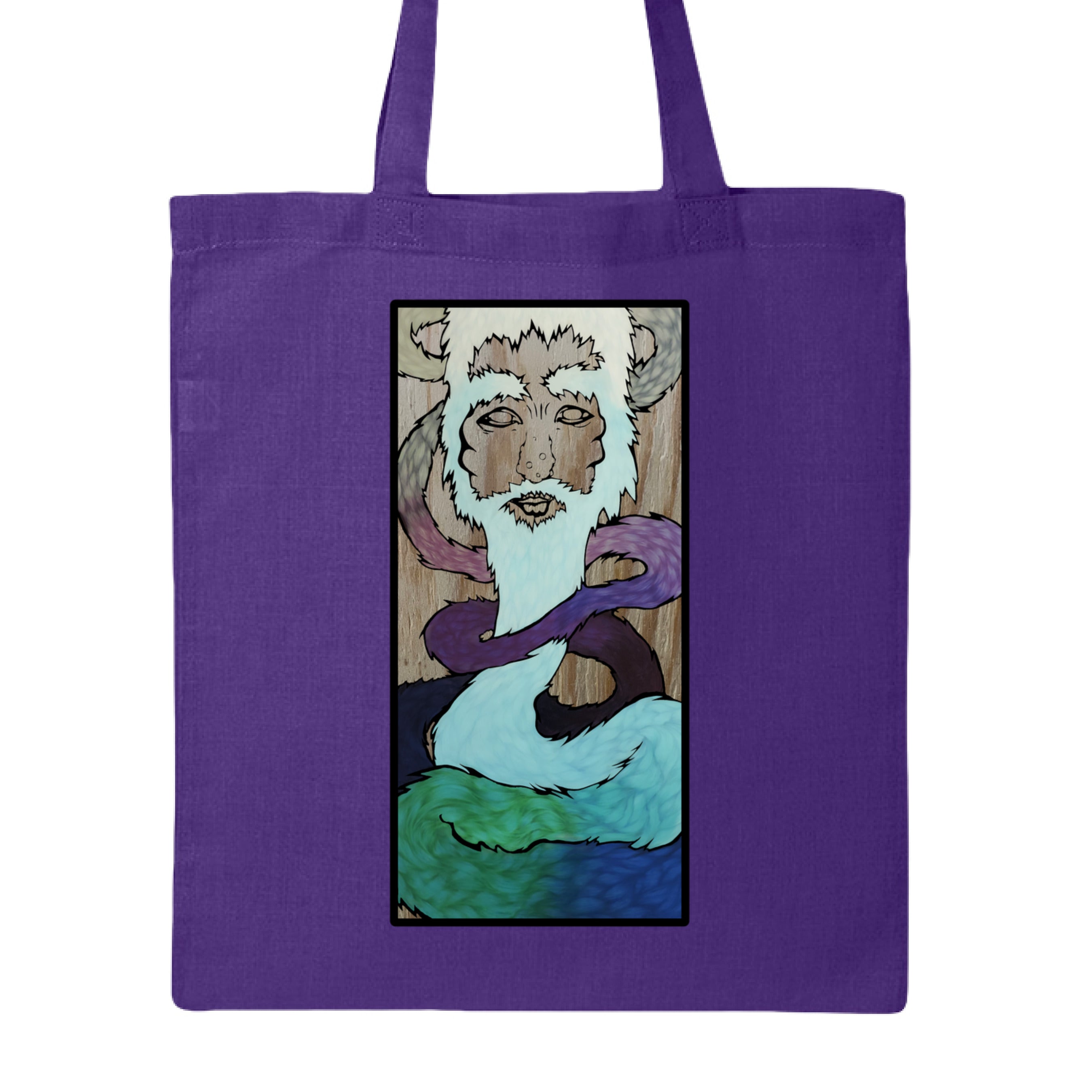 Close-up of the Ice King Tote's durable natural jute fiber texture with vibrant turquoise fabric accents and sturdy leather