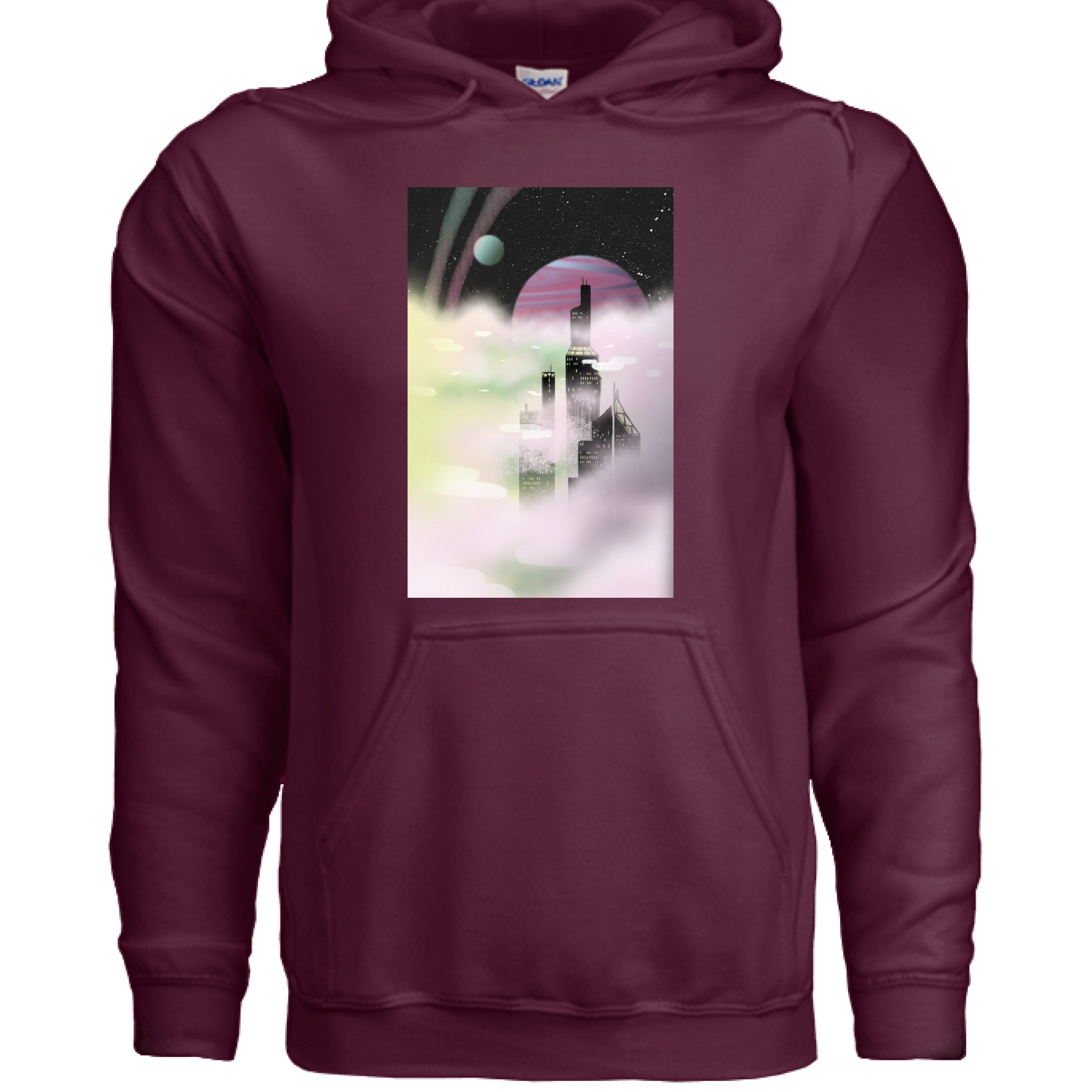 Close-up of the navy blue fleece-lined interior with visible stitching and textured fabric details of the Stratosphere