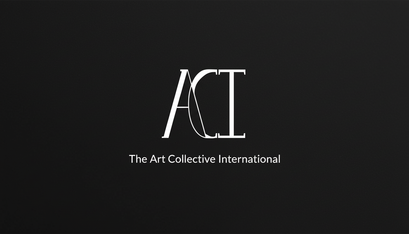 The Art Collective International gift card featuring an abstract acrylic painting on canvas, 24x36 inches, framed in black